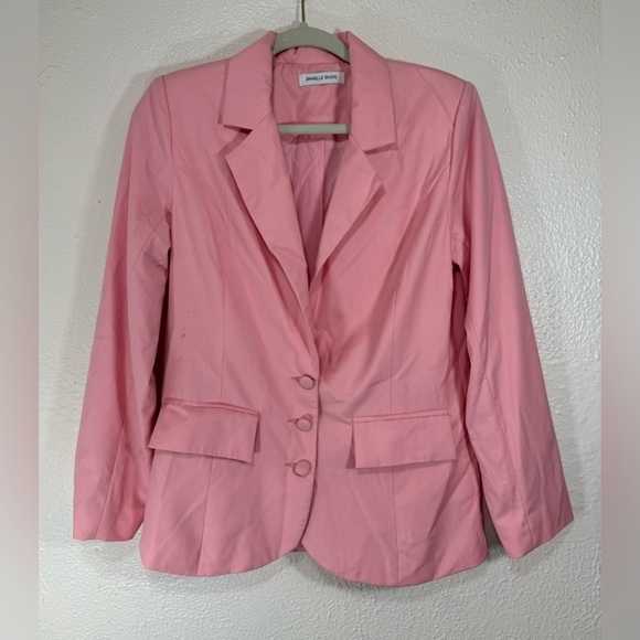 Danielle Guizio Jackets & Blazers - Danielle Guizio Pink Blazer Women’s XS Preppy Barbiecore Feminine Business